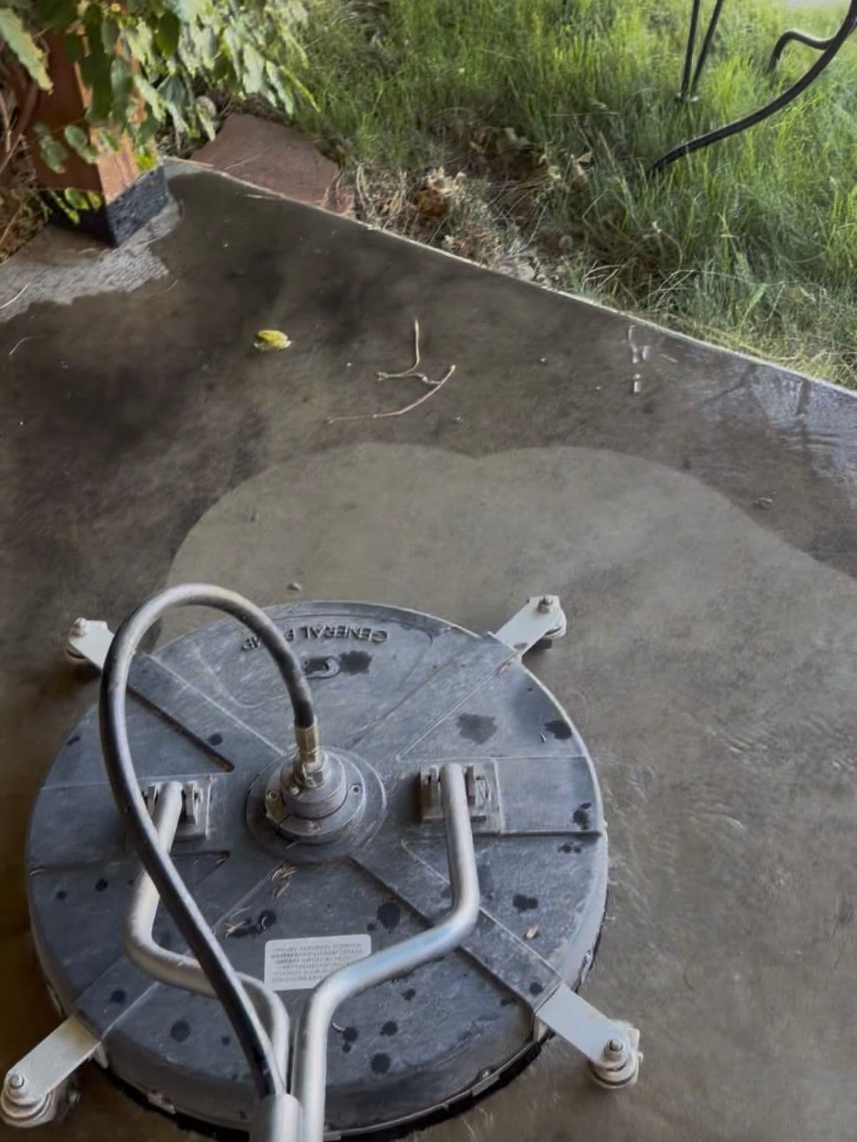 Gallery photos for Hot Water Pressure Washing for Dirty Concrete Patios: Image #1