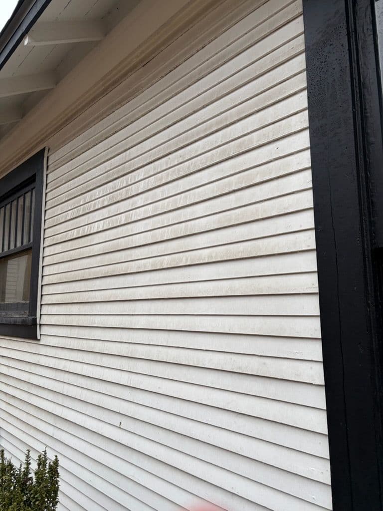 House Siding Transformation with Pressure Washing