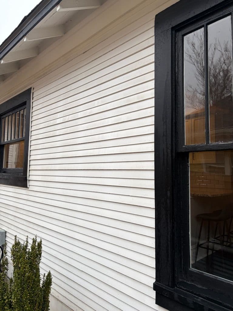House Siding Transformation with Pressure Washing