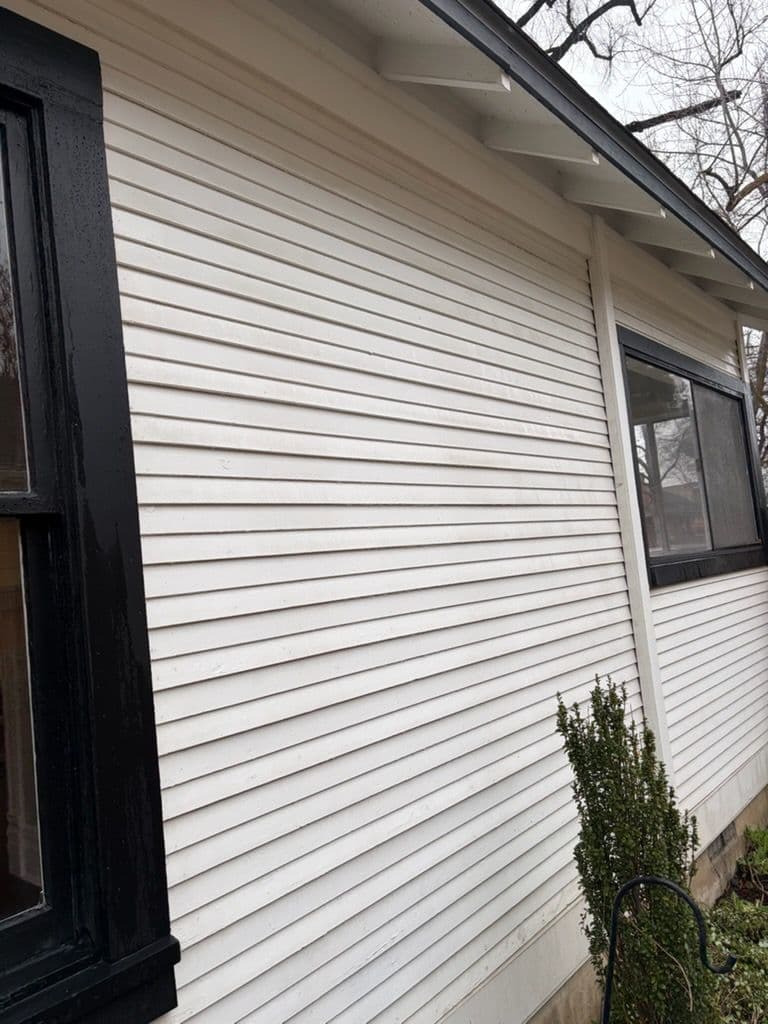 House Siding Transformation with Pressure Washing