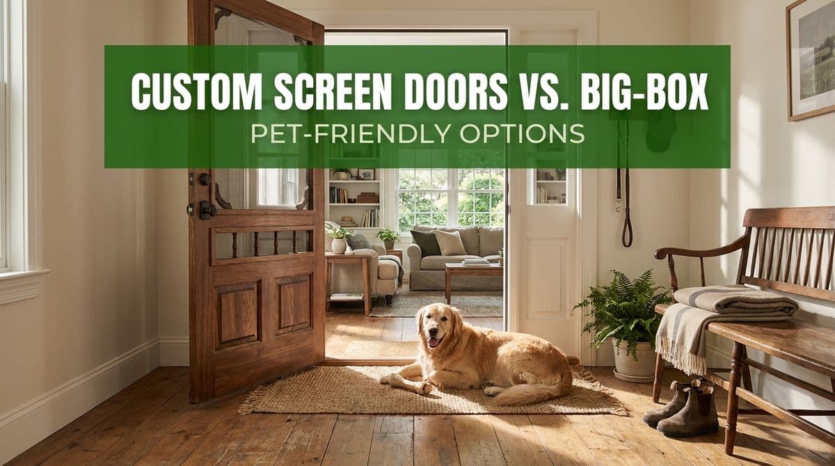 Featured post - Custom Screen Doors vs. Big-Box: Pet-Friendly Options